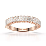 0.9 CT Classic Baguette Cut Lab Diamond Ring