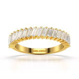 0.9 CT Classic Baguette Cut Lab Diamond Ring