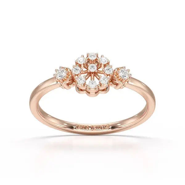 0.13 CT Round Lab Grown Diamond Ring