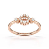 0.13 CT Round Lab Grown Diamond Ring