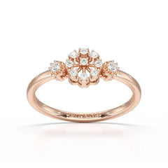 0.13 CT Round Lab Grown Diamond Ring