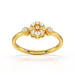 0.13 CT Round Lab Grown Diamond Ring