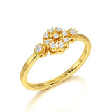 0.13 CT Round Lab Grown Diamond Ring