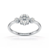 0.13 CT Round Lab Grown Diamond Ring