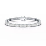 12.45 Emerald Cut Tennis Lab Diamond Bracelet