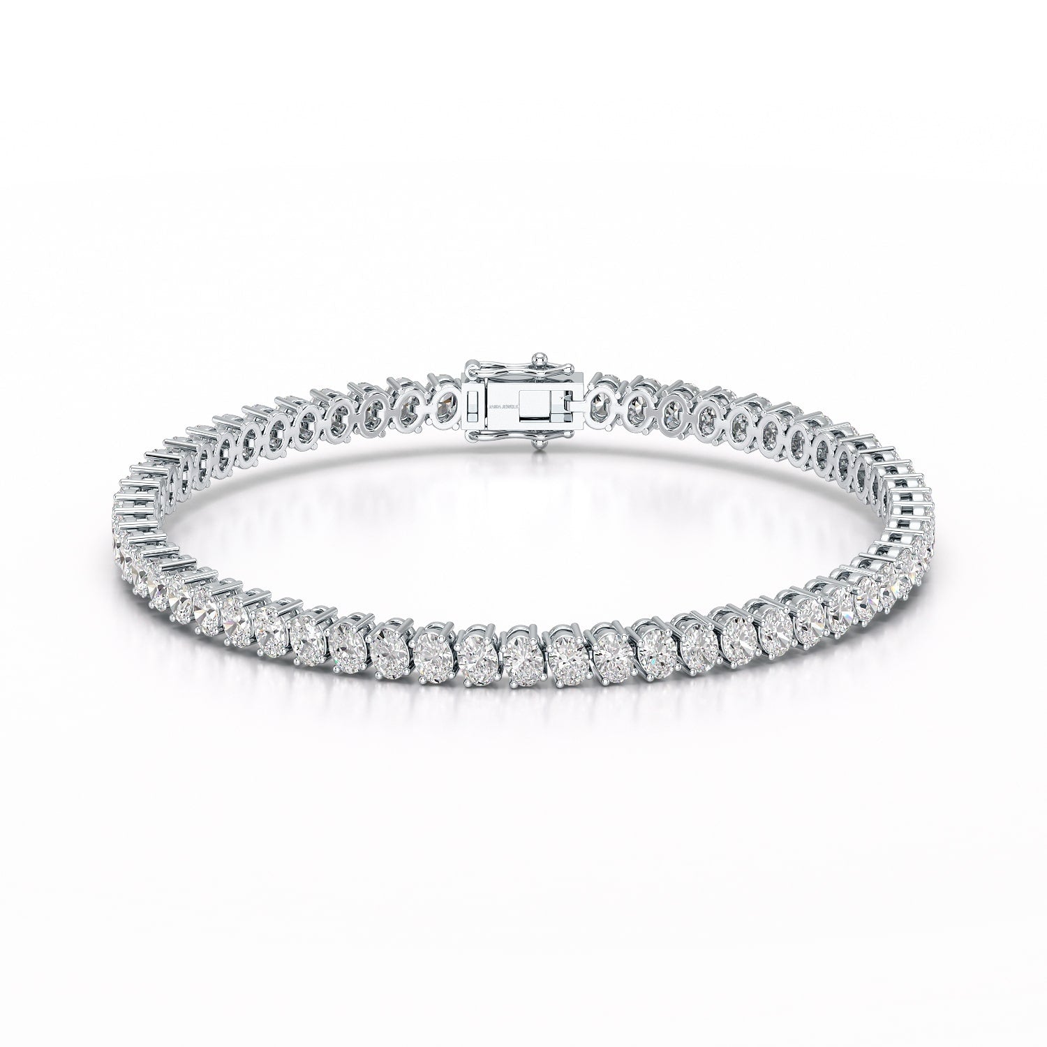 8.55 CT Oval Lab Grown Diamond Tennis Bracelet