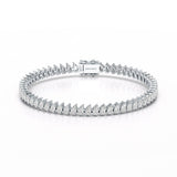 8.85 CT Pear Lab Grown Diamond Tennis Bracelet