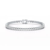 8.55 CT Lab Grown Heart shape Diamond Tennis Bracelet