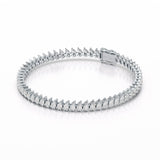 8.85 CT Pear Lab Grown Diamond Tennis Bracelet