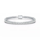 8.85 CT Pear Lab Grown Diamond Tennis Bracelet