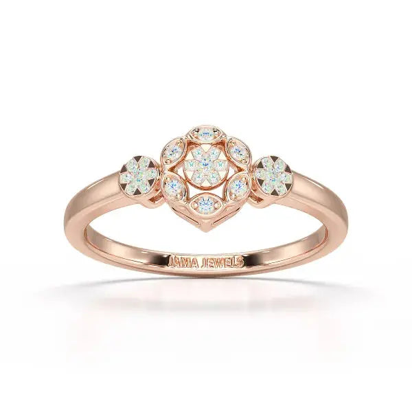 0.15 CT Round Cut Lab Grown Diamond Ring