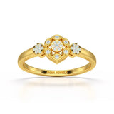 0.15 CT Round Cut Lab Grown Diamond Ring