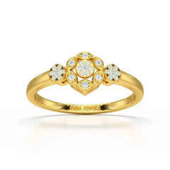 0.15 CT Round Cut Lab Grown Diamond Ring