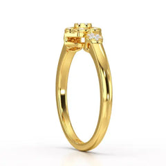 0.15 CT Round Cut Lab Grown Diamond Ring