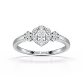 0.15 CT Round Cut Lab Grown Diamond Ring