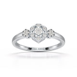 0.15 CT Round Cut Lab Grown Diamond Ring