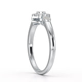 0.15 CT Round Cut Lab Grown Diamond Ring