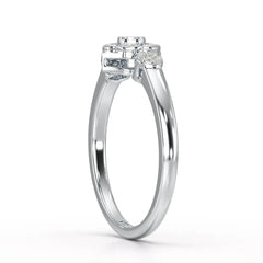 0.15 CT Round Cut Lab Grown Diamond Ring