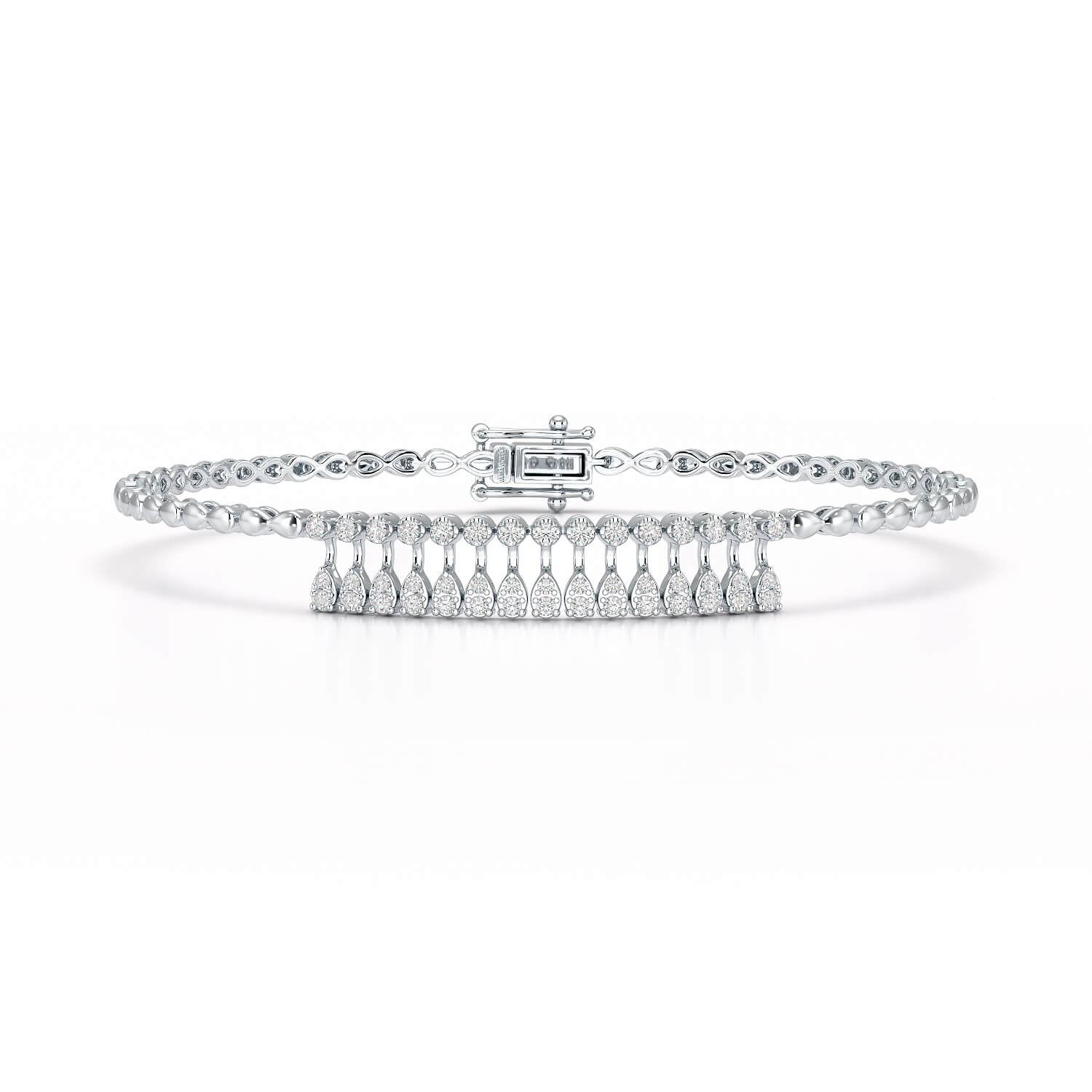 0.49 CT Lab Diamond Dangle Bracelet