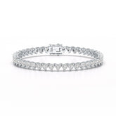 10.75 CT Lab Grown Heart shape Diamond Tennis Bracelet