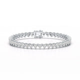 10.75 CT Lab Grown Heart shape Diamond Tennis Bracelet