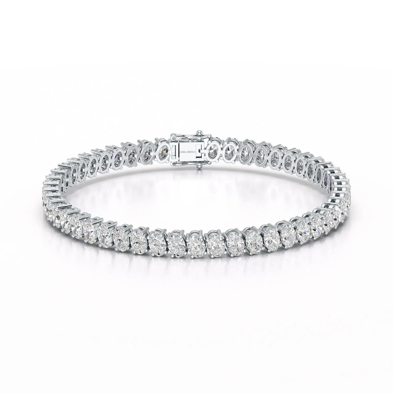 11.70 CT Oval Lab Grown Diamond Tennis Bracelet Jama Jewels