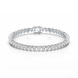 10.75 CT Lab Grown Heart shape Diamond Tennis Bracelet