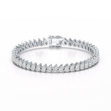 11.75 CT Pear Lab Grown Diamond Tennis Bracelet