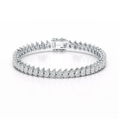 11.75 CT Pear Lab Grown Diamond Tennis Bracelet Jama Jewels