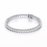 10.75 CT Lab Grown Heart shape Diamond Tennis Bracelet