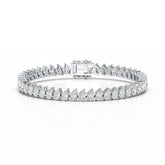 11.75 CT Pear Lab Grown Diamond Tennis Bracelet Jama Jewels