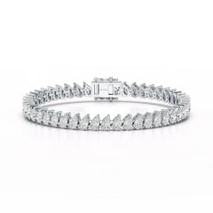 11.75 CT Pear Lab Grown Diamond Tennis Bracelet Jama Jewels