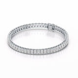 14.25 CT  Emerald Cut Tennis Lab Diamond Bracelet