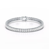 14.25 CT  Emerald Cut Tennis Lab Diamond Bracelet