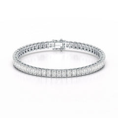 14.25 CT Emerald Cut Tennis Lab Diamond Bracelet