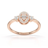 0.27 CT Baguette Shape Lab Grown Diamond Ring