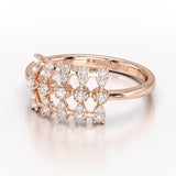 0.27 CT Round Shape Lab Grown Diamond Wedding Ring - Jama Jewels