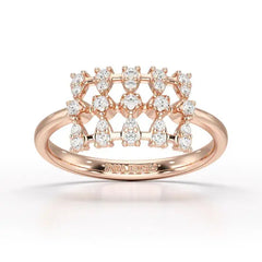 0.27 CT Round Shape Lab Grown Diamond Wedding Ring - Jama Jewels