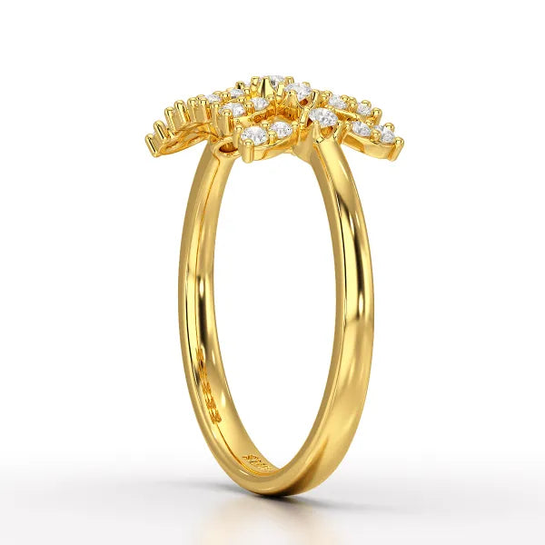 0.27 CT Round Shape Lab Grown Diamond Wedding Ring - Jama Jewels