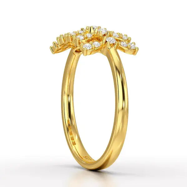 0.27 CT Round Shape Lab Grown Diamond Wedding Ring - Jama Jewels