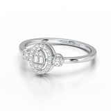 0.27 CT Baguette Shape Lab Grown Diamond Ring