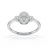 0.27 CT Baguette Shape Lab Grown Diamond Ring