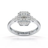 0.46 CT Baguette Lab Diamond Ring