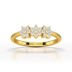 0.33 CT Simple Round Cut Lab Diamond Engagement Ring - Jama Jewels