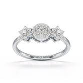 0.35 CT Round Cut Lab Diamond Engagement Ring