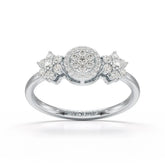 0.35 CT Round Cut Lab Diamond Engagement Ring