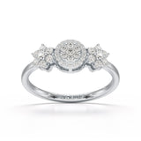 0.35 CT Round Cut Lab Diamond Engagement Ring