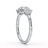 0.35 CT Round Cut Lab Diamond Engagement Ring