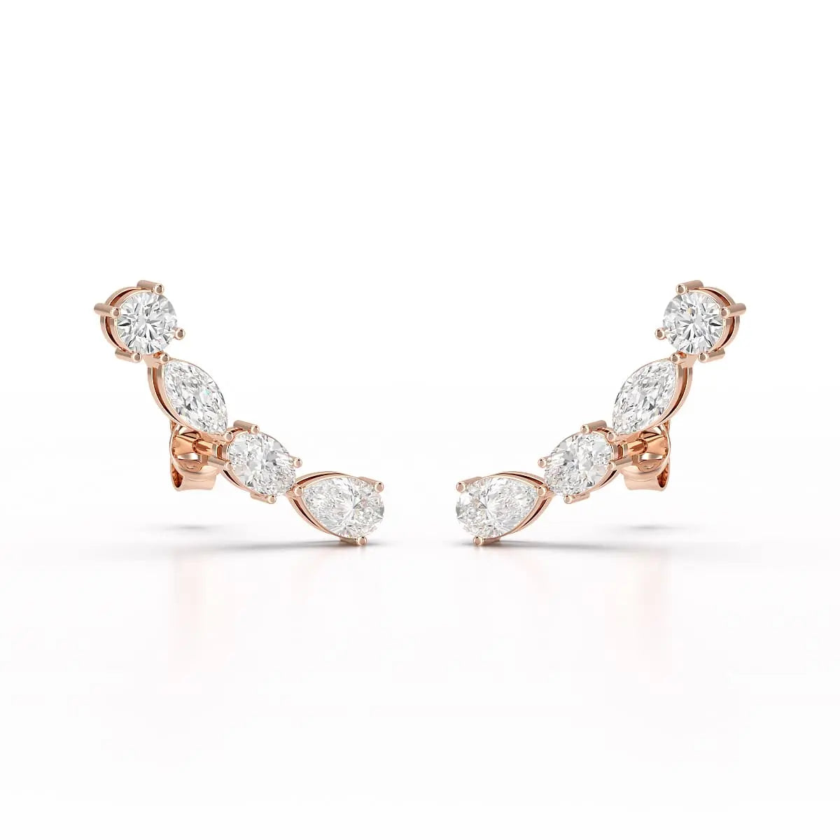 0.39 CT Lab Diamond Multi shape Earring