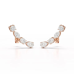 0.39 CT Lab Diamond Multi shape Earring